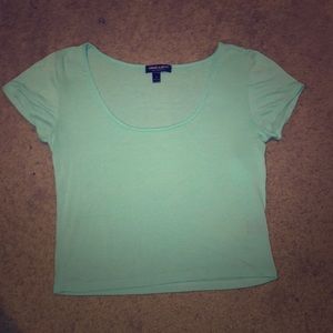 Light Blue Crop Top